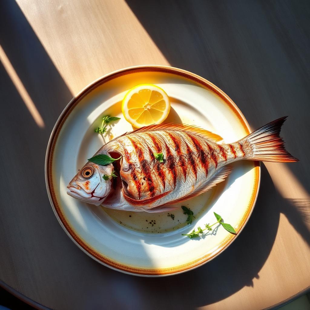 Whole Grilled Snapper